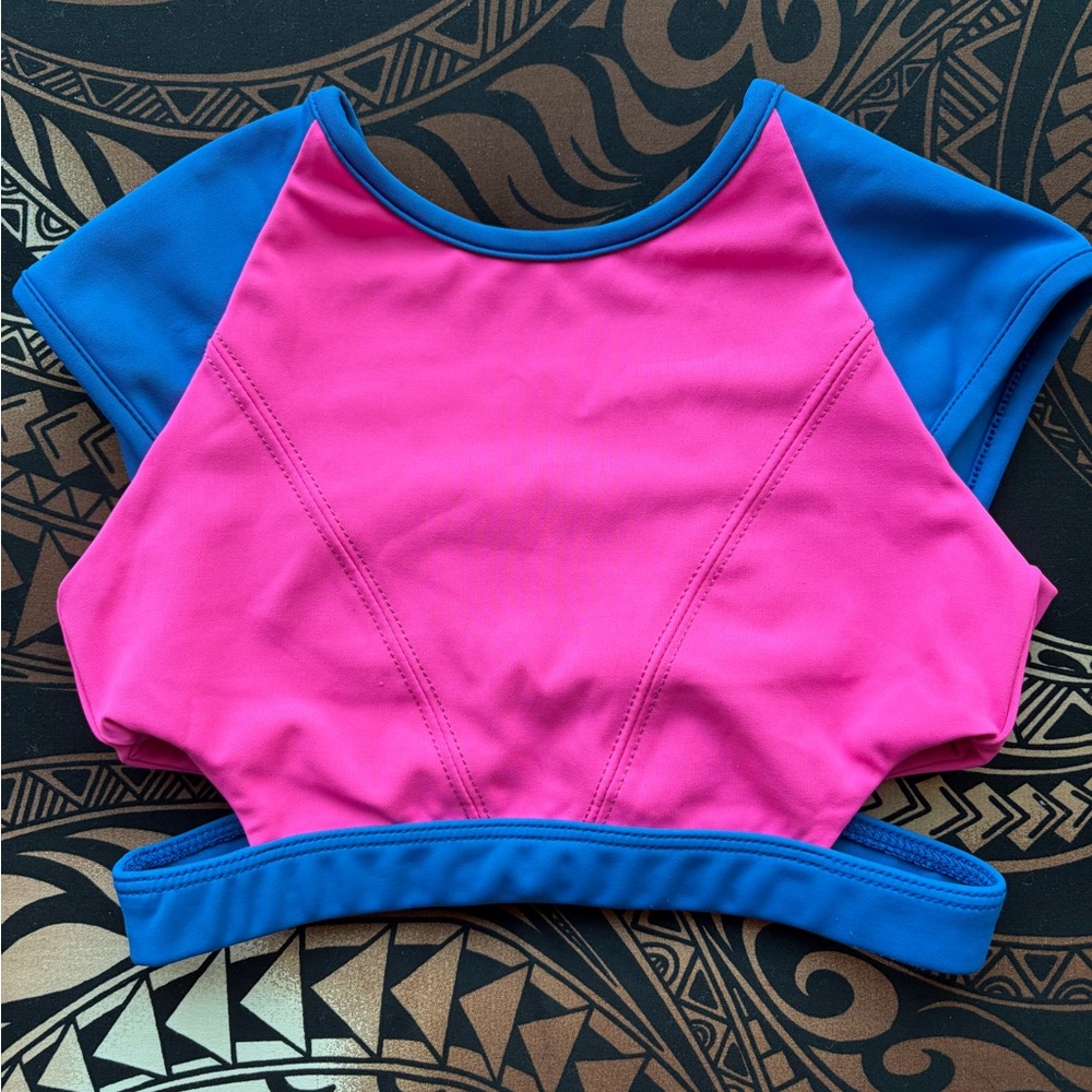Kids Pink and Blue Dance Costume Top